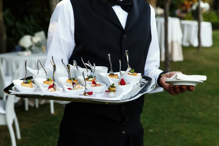 Reception catering in the Philippines